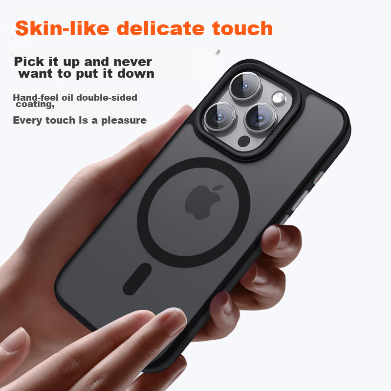 Чехол Lanxingxiansheng для iPhone 15 Pro, MagSafe, силиконовый, темно-синий