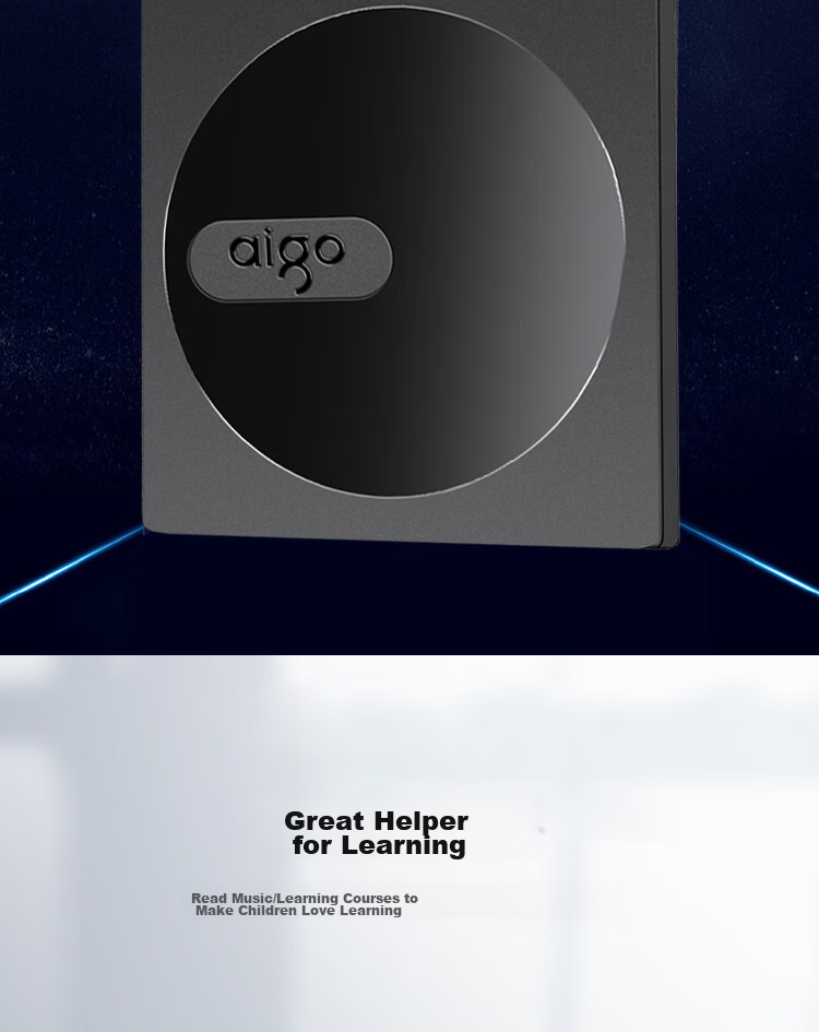 Aigo 8x Speed External USB Optical Drive, DVD External Burner, Portable Optical Drive, External Optical Drive, Laptop Portable External Read And Write All-In Black G200 11