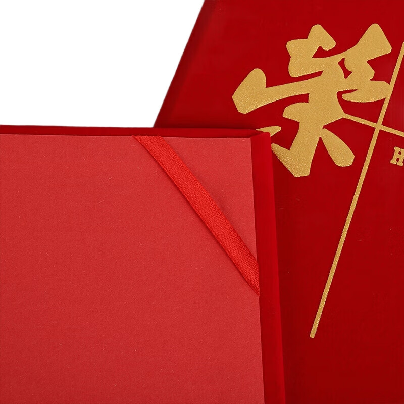 TANGO Офисный Набор Сертификатов Почета "6K Velvet Single Corner Floral Honor Certificate" (10 шт.)