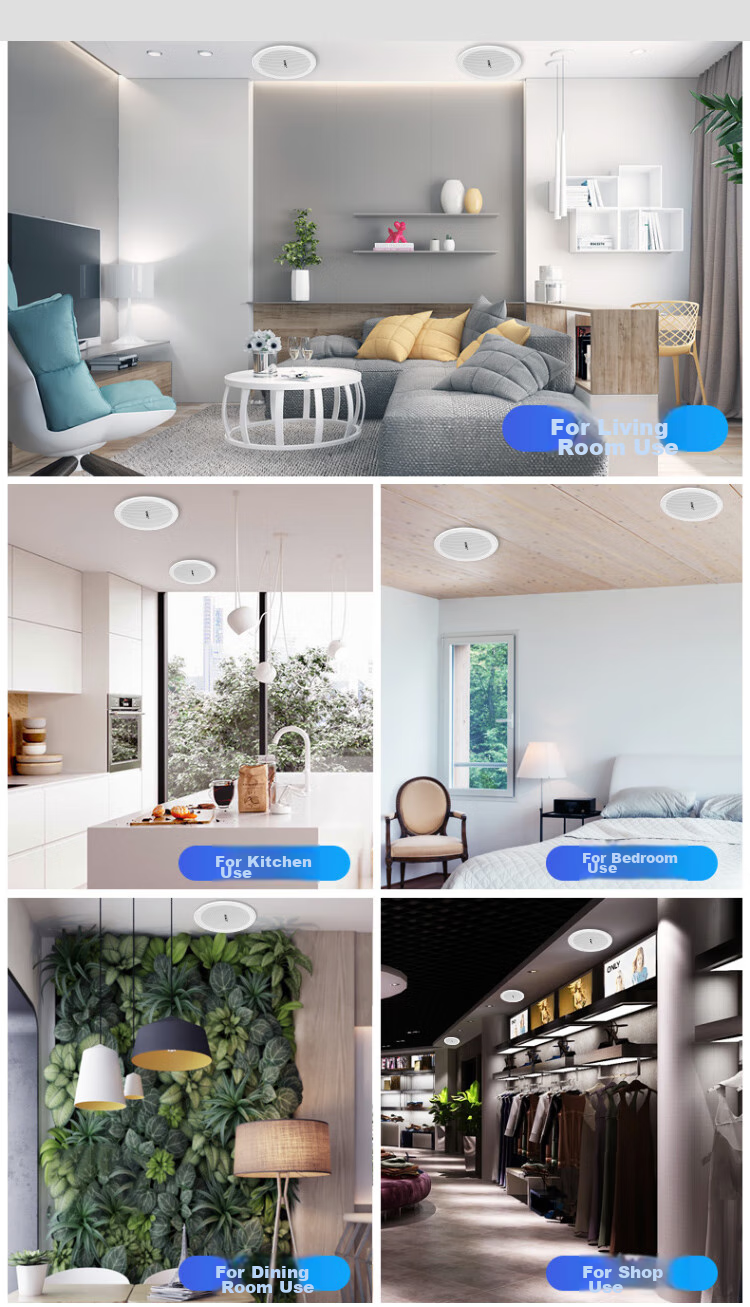 SAST G3 Wireless Bluetooth Ceiling Speaker Set, Recessed Ceiling Speakers with Built-In Amplifier, Active Background Music, for Home Living Room, Conference Room, Shop Broadcasting, Home Use, One-To 13