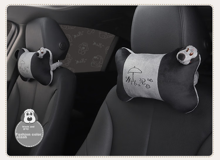 ICAROOM Car Headrest Neck Pillow, Hollow Cotton Car Cushion, Cartoon Car Bone Pillow NB-103KT 17