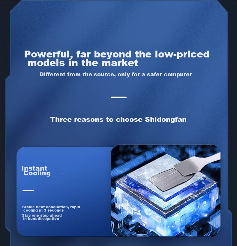 Shilifan Thermal Paste, Heat Dissipation Silicone Grease, for Laptop CPU Graphics Card And Mobile Phone Chips, Thermal Conductivity Coefficient 17.2 (W/m·K), 2g*1 1