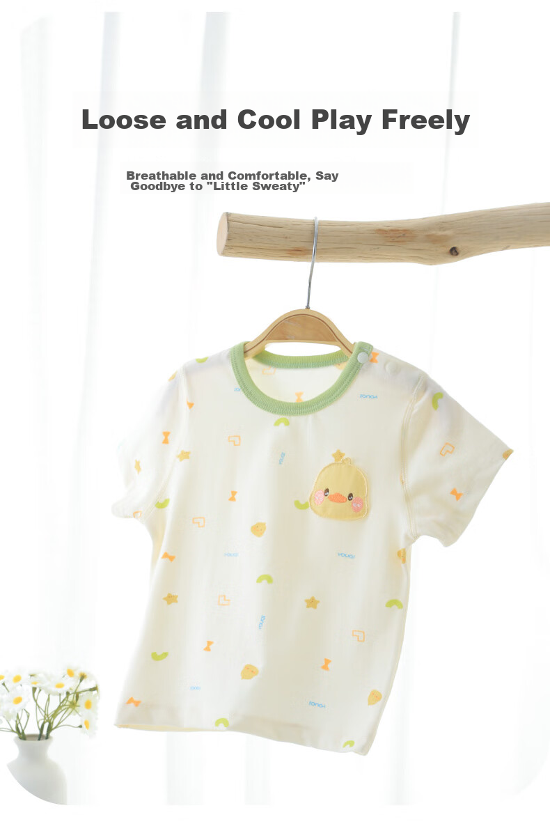 Youqi Baby Summer Outfit, Infant Summer Short-Sleeve Clothes, Thin Summer Two-Piece Set, Infant Stylish Small Outfit 5