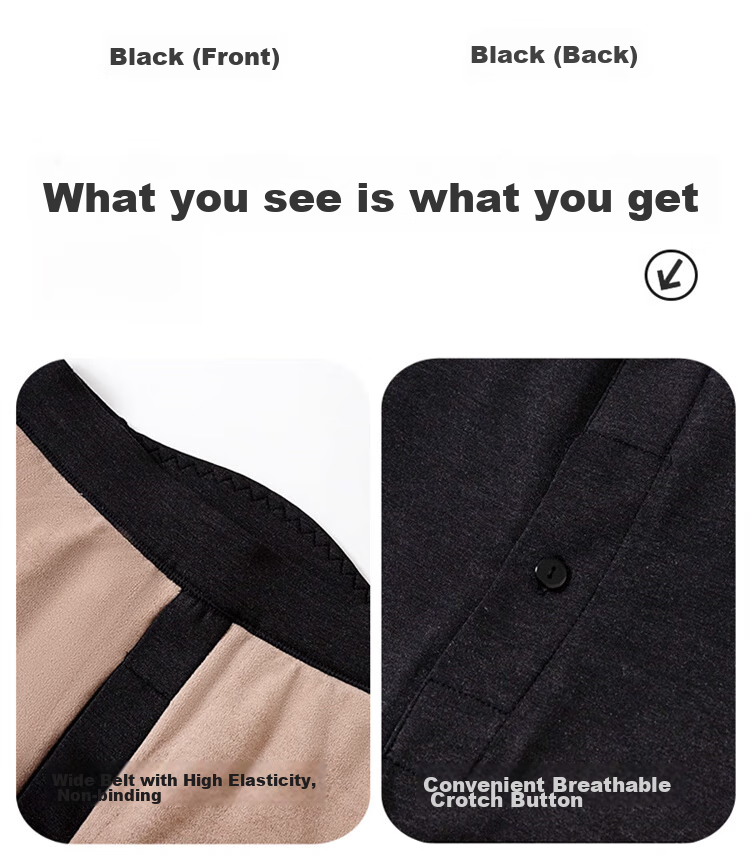 LangSha Cashmere Thermal Pants for Men, Fleece-Lined Thick Cotton Pants, Knee Protection Patches for Middle-Aged And Elderly, Outdoor Wear, Extra Thick for Northeast China 15
