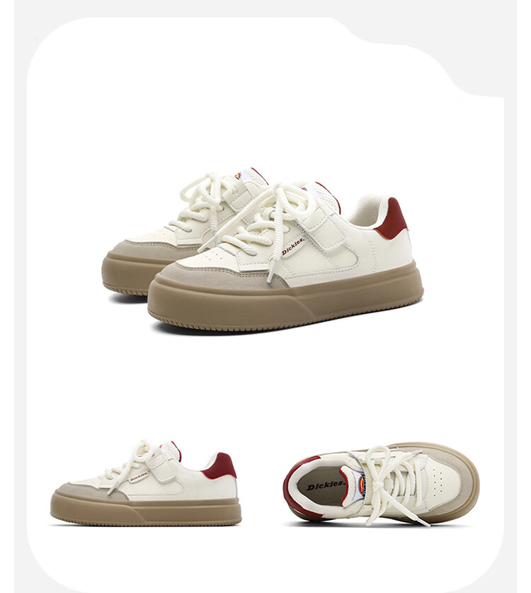 Dickies Children's Canvas Shoes, New Spring And Summer Style for Girls, Casual Shoes with Fleece Lining, Comfortable Training Shoes for Older Kids, Lightweight Versatile White Sneakers for Students 32