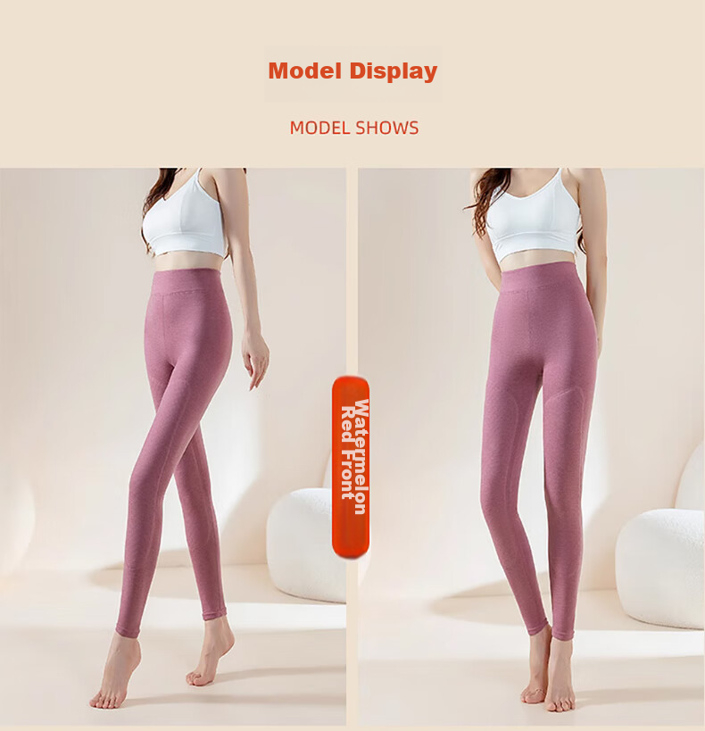 XUEXIMAN Graphene Women's Pants, Autumn And Winter Thermal Leggings, Large Size High-Waist Knee Protection Base Layer Pants 15