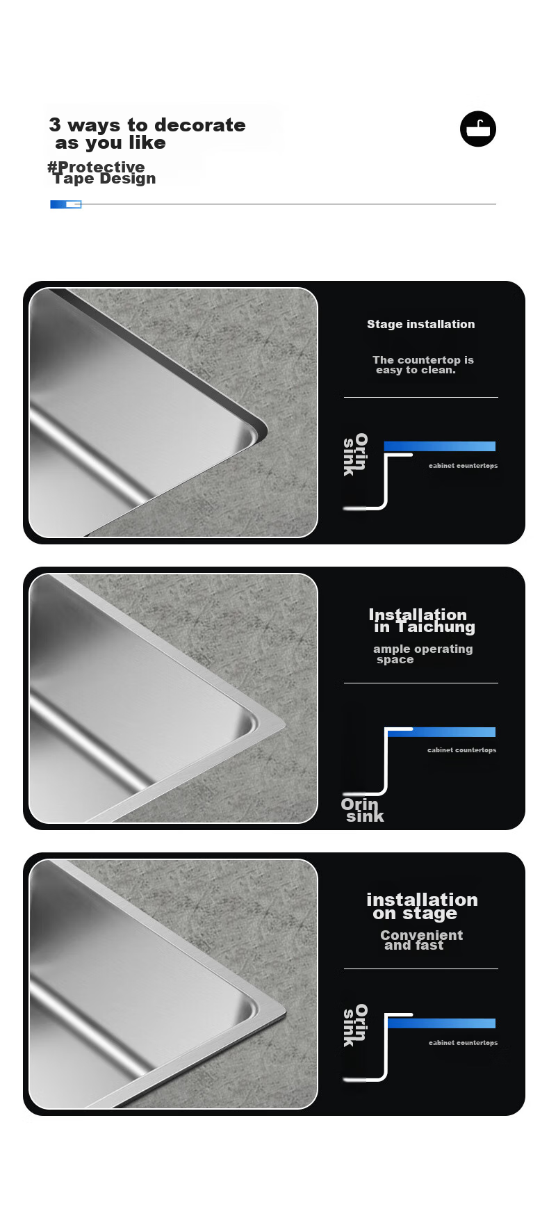 OULIN Kitchen Sink, Large Single Basin Vegetable Washing Sink, Integrated Basin, 304 Stainless Steel Dishwashing Sink, Pull-Out Faucet 9116 5
