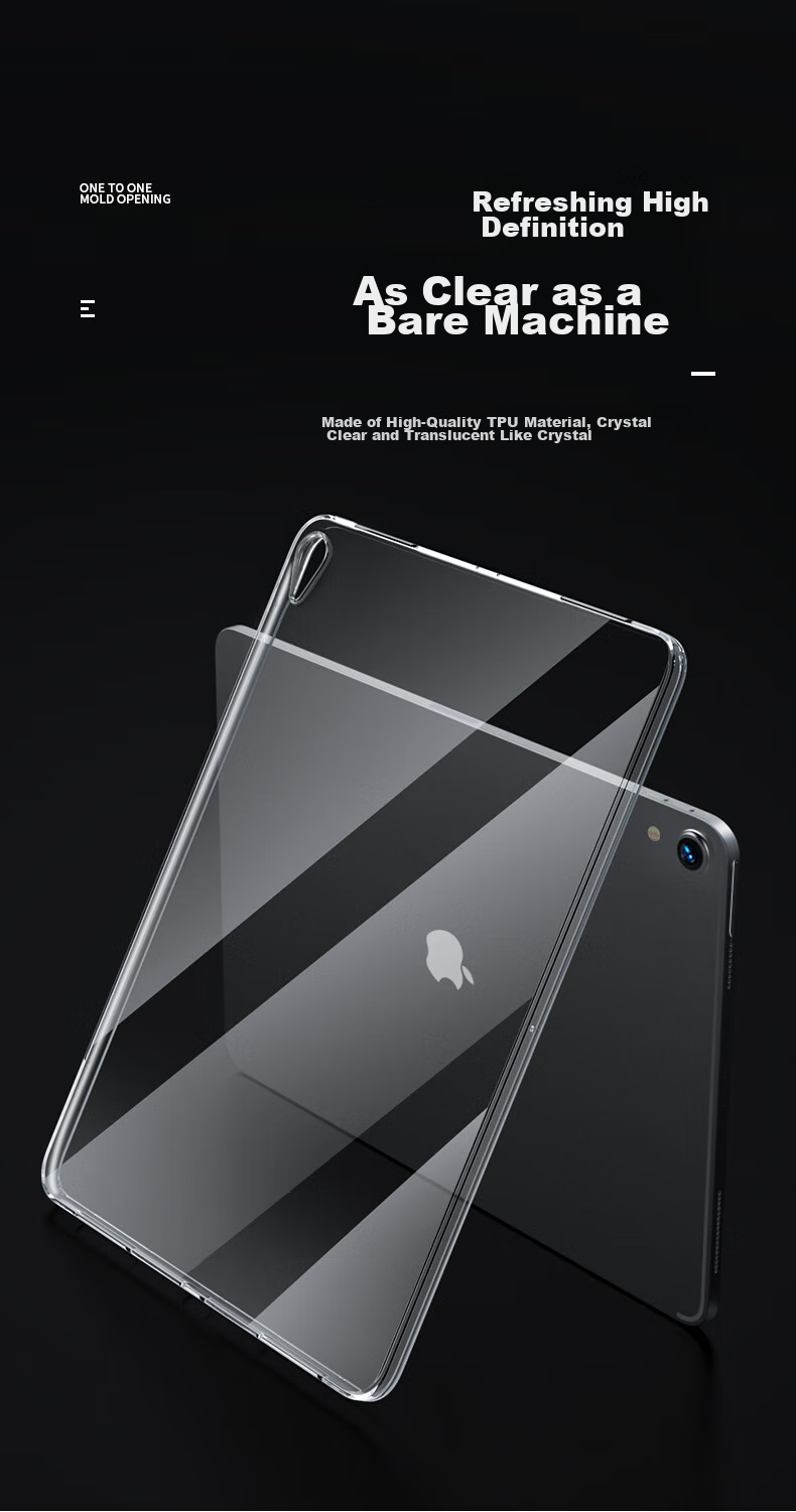 BIAZE IPad 24/21 IPad Mini 7/6 Protective Case with A17 Pro Chip, Apple Tablet 8.3-Inch TPU Slim Transparent Protective Cover PB301 7