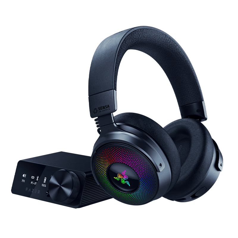 Razer Beihai Juyao V4 Pro Edition Wireless Bluetooth Gaming Headset with Microphone, RGB Lighting Effects, THX Spatial Audio, Officially Certified by Delta Triangle