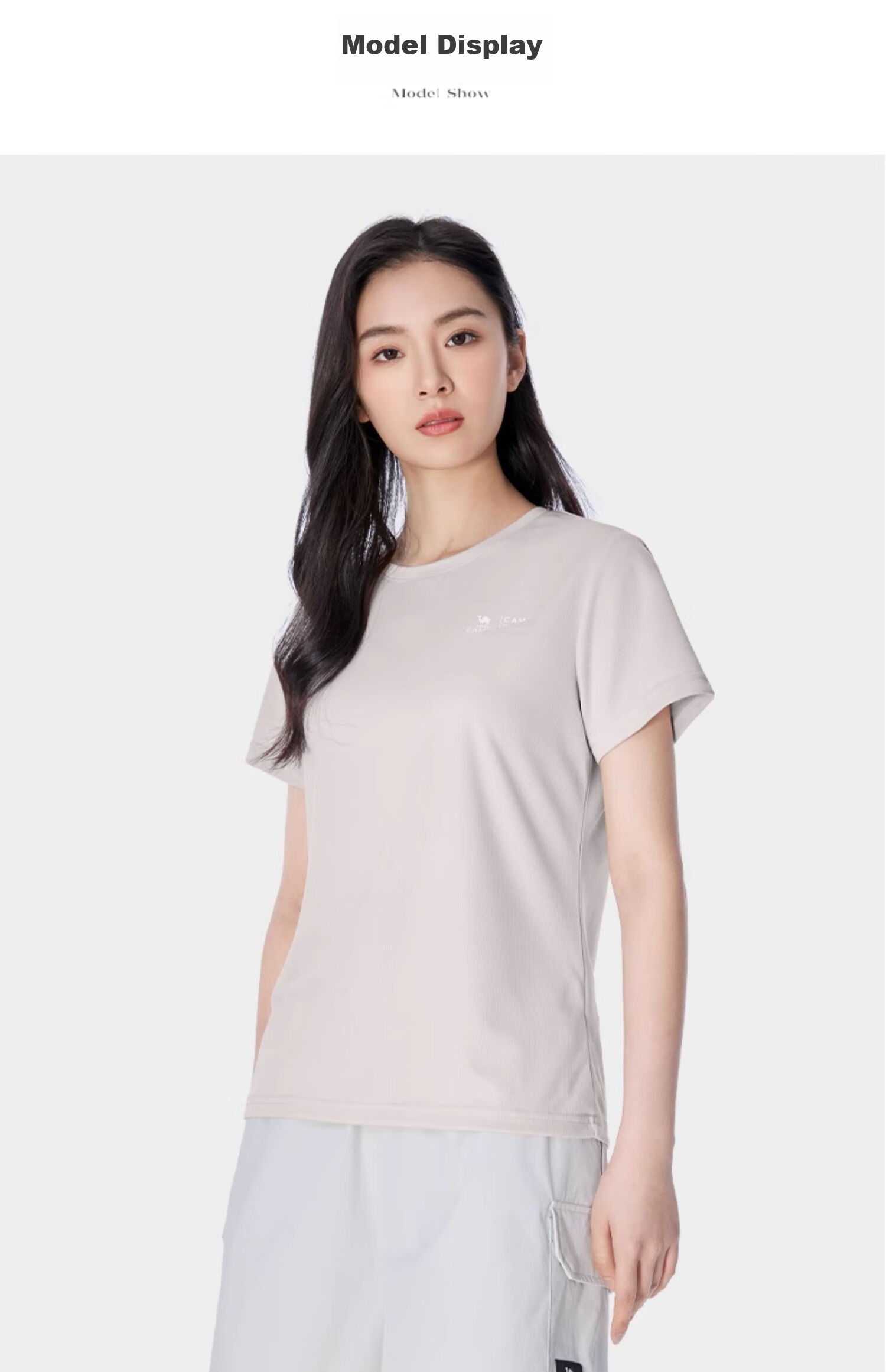 CAMEL Outdoor Quick-Dry T-Shirt, Men's Honeycomb Mesh Breathable Top, Simple Sports Round Neck Short Sleeve for Women, A14BZ00079 13