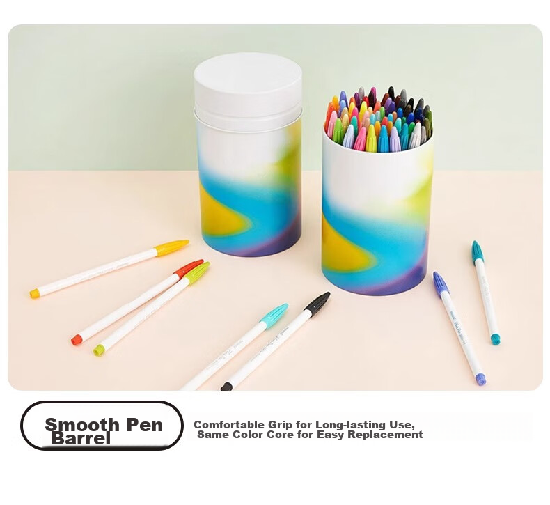 Monami New P3000 Fiber Pen, Water-Based Pen, Colorful Gel Pen, Watercolor Pen, Outlining Pen, Journal Pen, 6-Color Set - Garden Series 04009Z06-G Watercolor Pe 16