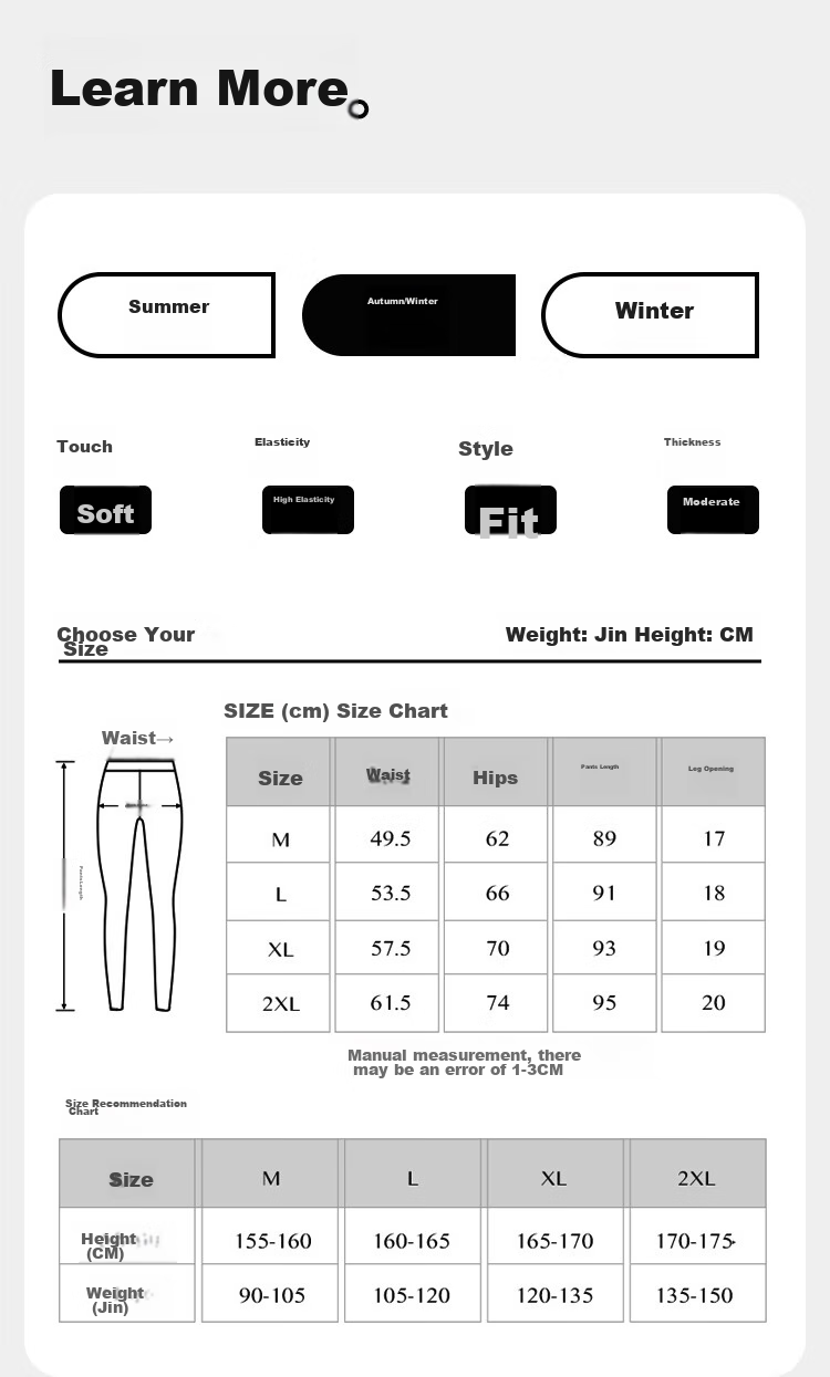 LangSha Women's Autumn Long Johns, Single Piece Pure Cotton Thin Warm Pants, Inner Wear Base Layer, Large Size All-Cotton Thermal Underwear, Autumn New Arrival 14
