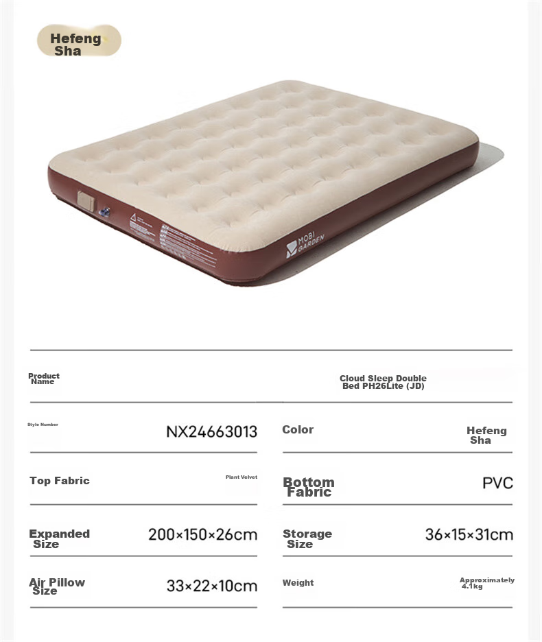 MOBIGARDEN Yunyang Single Outdoor Camping Self-Inflating Air Mattress NX25663020 Truffle Brown 18