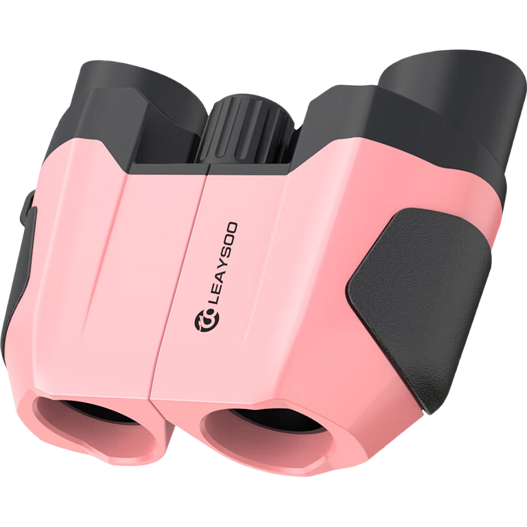 Leilong Suoqi 10X22 Pink Mini Portable High-Definition High-Power Binoculars for Kids Mobile Phone Compatible Children's Gift