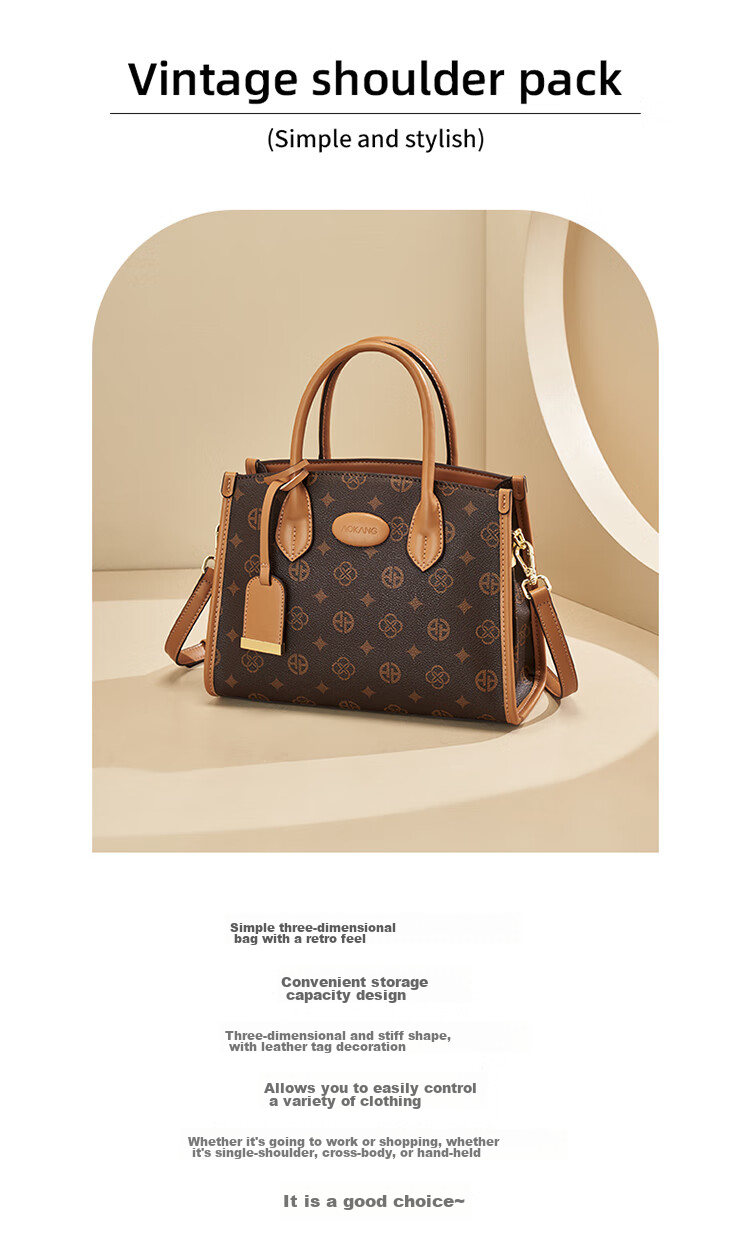 Aokang Women's Handbag 2026 New Trendy Tote Bag, Light Luxury Crossbody Shoulder Bag, Birthday Mother's Day Gift for Mom Or Wife 3
