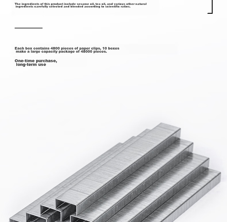 Deli 24/6 Factory High-Strength Long Industrial Staples, Office Staples, Single Box (4800 Pieces/box), Silver, Can Staple up to 25 Pages for Office Use, 0012L 9