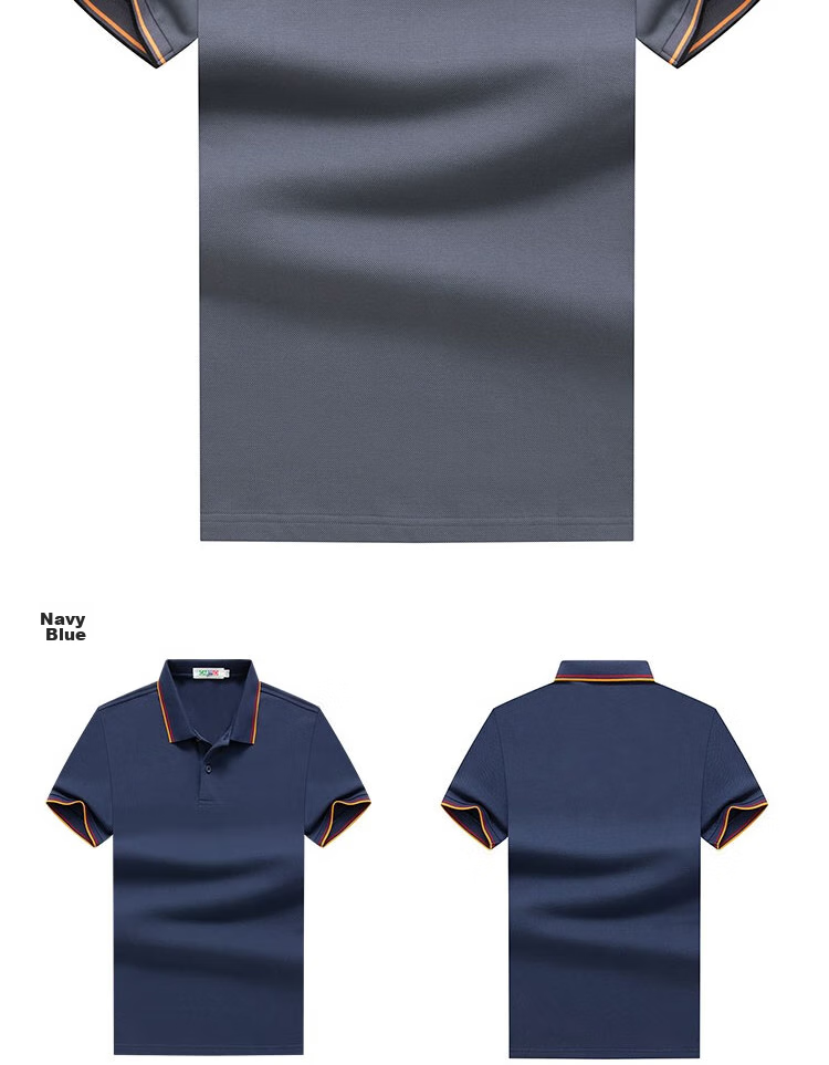 LIMENG Men's Summer Polo Shirt British Style Color-Block Collar Pique Cotton Mesh Military Green M 9