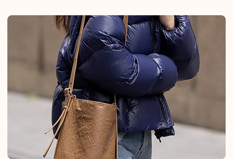 Dme [Detachable Sleeves] Winter Lightweight High-Heat Retention 90% Duck Down Stylish Front Short Back Long Women's down Jacket 3