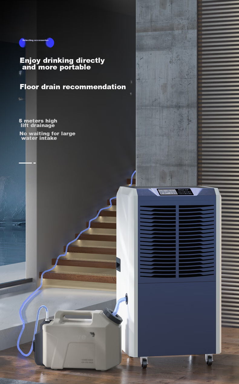 Deye Dehumidifier, Dehumidification Capacity 70 Liters/day Suitable for 200 Square Meters, High-Power Dehumidifier for Villas, Basements, Warehouses, Workshops DY-890C 14