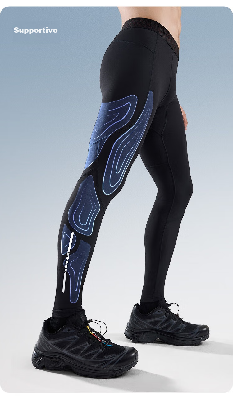 JD Original Compression Shorts for Men, Basketball Running Professional Track And Field Training High-Elasticity Quick-Dry Base Layer Fitness Pants, Black M 6