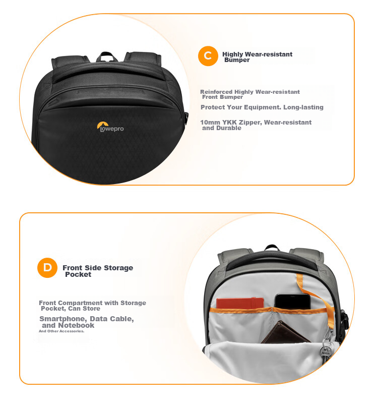 LOWEPRO Flipside 400AW III Camera Bag, Large Capacity Outdoor Professional Protection Backpack for DSLR And Mirrorless Cameras, Photography Bag, Drone Backpack LP37353-PWW 13