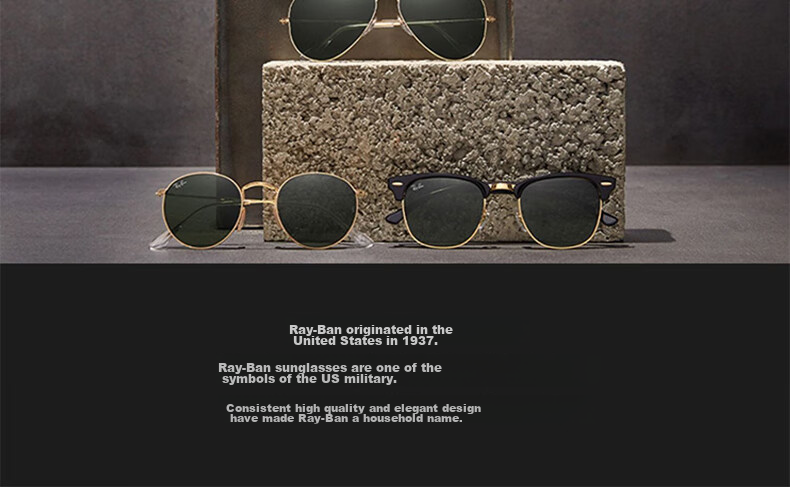 RayBan Sunglasses, Classic Aviator Style, Fashionable Sun Protection Glasses, RB3712D 004/8G 17