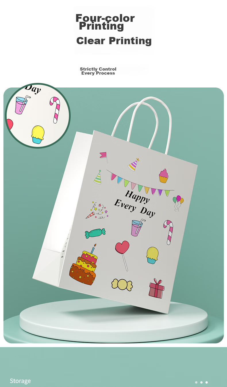 Dengbi Gift Bags for Children's Birthday Presents, Party Favor Packaging Bags, Kraft Paper Handbags, New Year Gift Bags 12