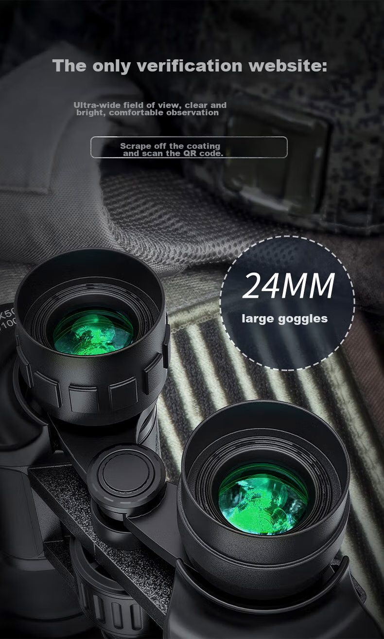FEIRSH Binoculars, High Magnification, High Definition, Portable, for Adults And Children, Concert Viewing, Non-Night Vision, Bird Watching Telescope, 10x50 T18 5