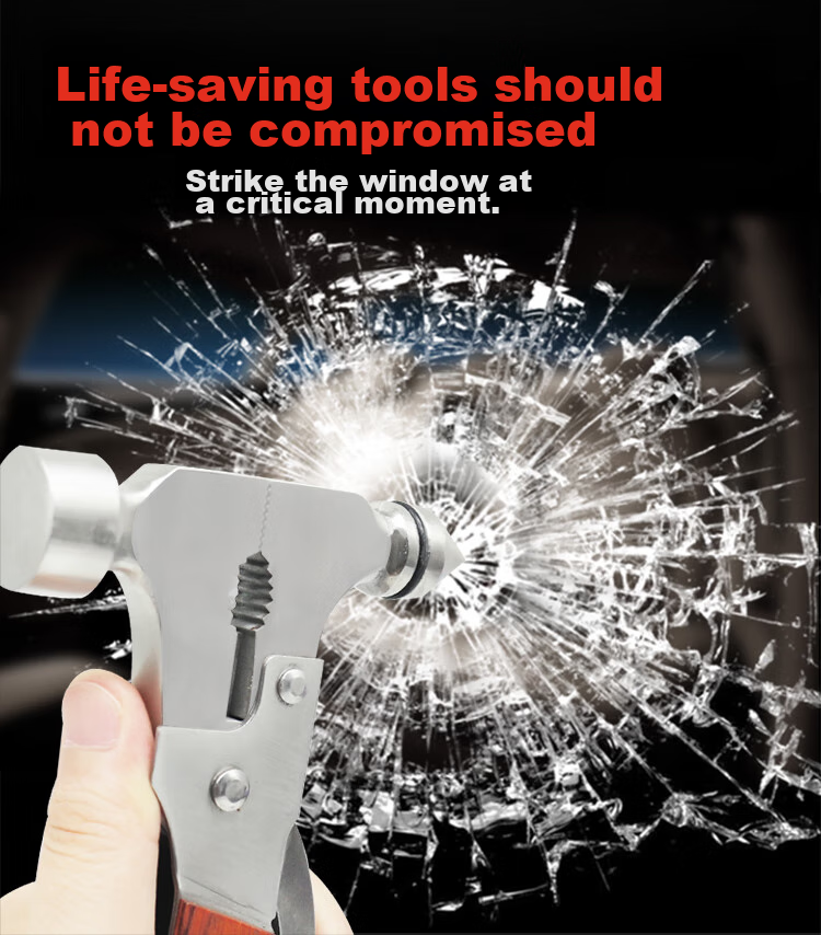 Jumu Car Safety Hammer, Multi-Functional Window Breaker, In-Car Emergency Escape Hammer, Fire Rescue Hammer, Car Glass Breaker 4