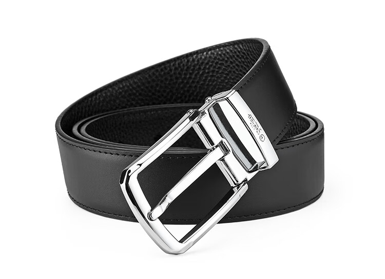 Goldlion Men's Pin Buckle Belt, Business Waistband Gift Box, Fashionable Trouser Belt, Birthday Gift 18