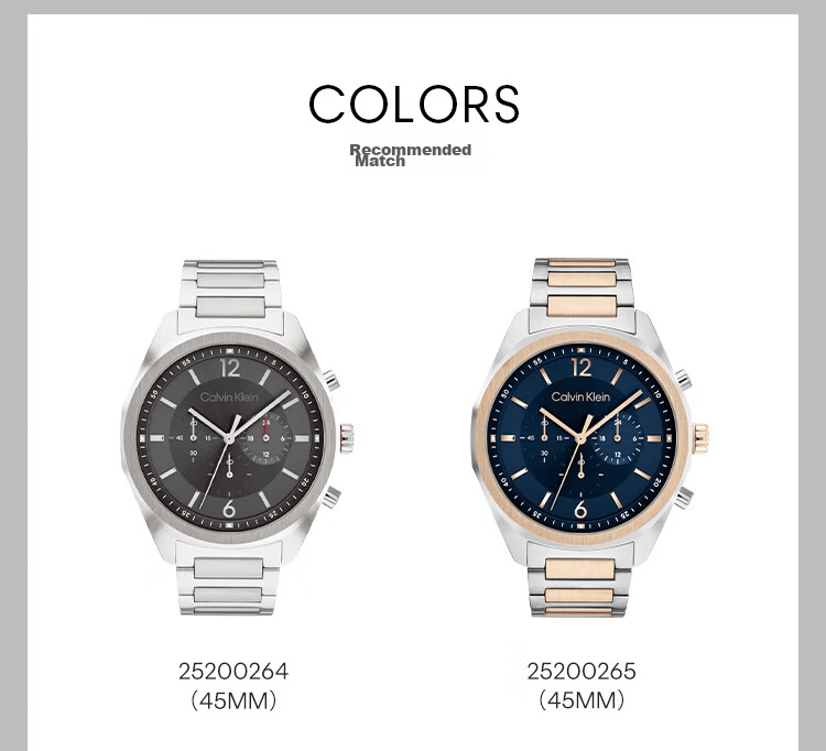 Calvin Klein CK Watch Ultra-Fire Steel Strap Quartz Men's Wristwatch Birthday New Year Gift for Men 25200264 5