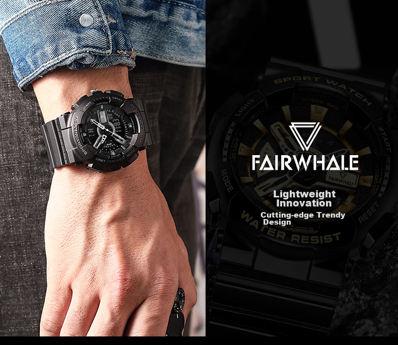 MARK FAIRWHALE Watch for Men, Women, Children And Students, Electronic Waterproof Sports Outdoor Watch, Holiday And Birthday Gift, Model 4340 6