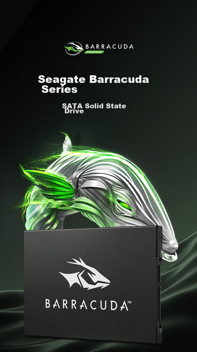 SEAGATE 1TB SSD Solid State Drive SATA 3.0 Interface Desktop Laptop Hard Drive Read Speed up to 540MB/s SEAGATE Ku Yu 2