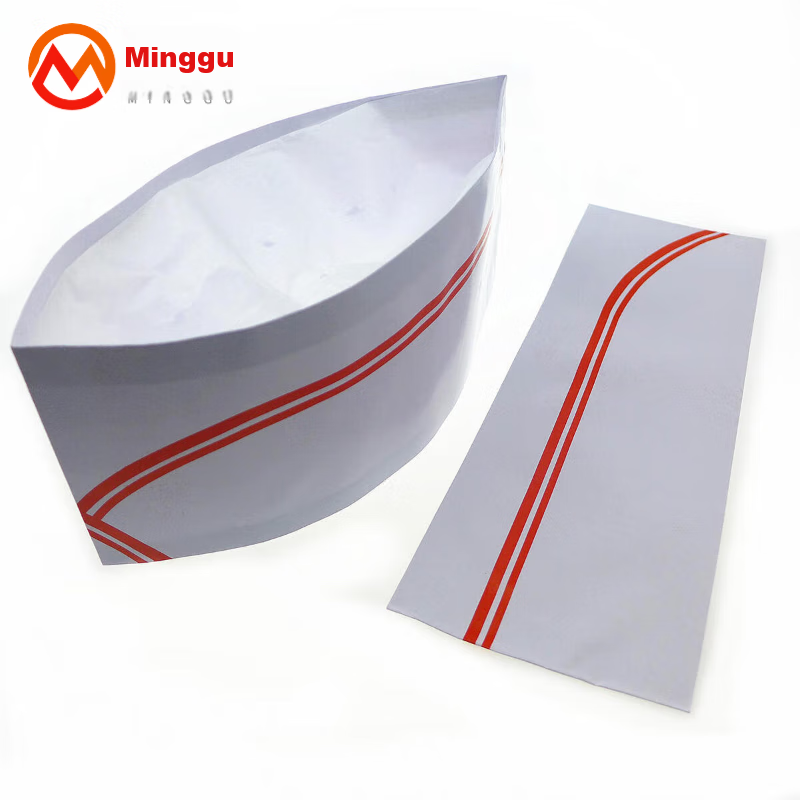 Одноразовые колпаки для поваров Minggu, 40 шт., белые, для кухни, низкие, рыбацкие, с возможностью индивидуального заказа