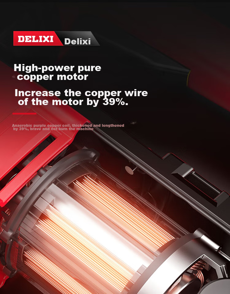 DELIXI Electric Hammer, Chisel And Drill, High-Power Three-In Impact Drill, Concrete, Home Use, Multi-Functional Electric Tool, Plug-In Electric Hammer 17
