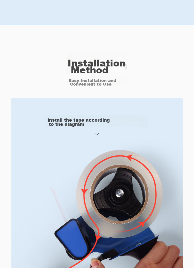 KW-Trio Handheld Sealing Machine, Transparent Tape Cutter, Packaging Machine, Metal Divider 12