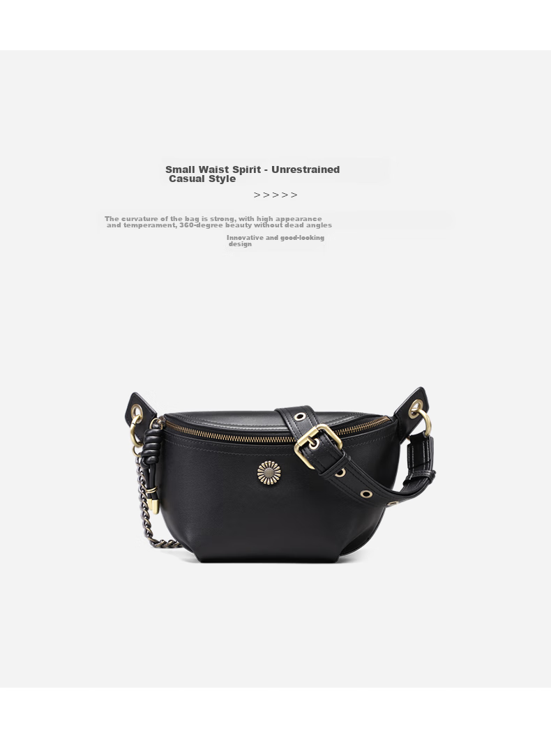 Viney Leather Handbag for Women, Brand Crossbody Chest Bag, Stylish Shoulder Dumpling Bag, Birthday Gift, Versatile Present for Girlfriend Or Wife 5