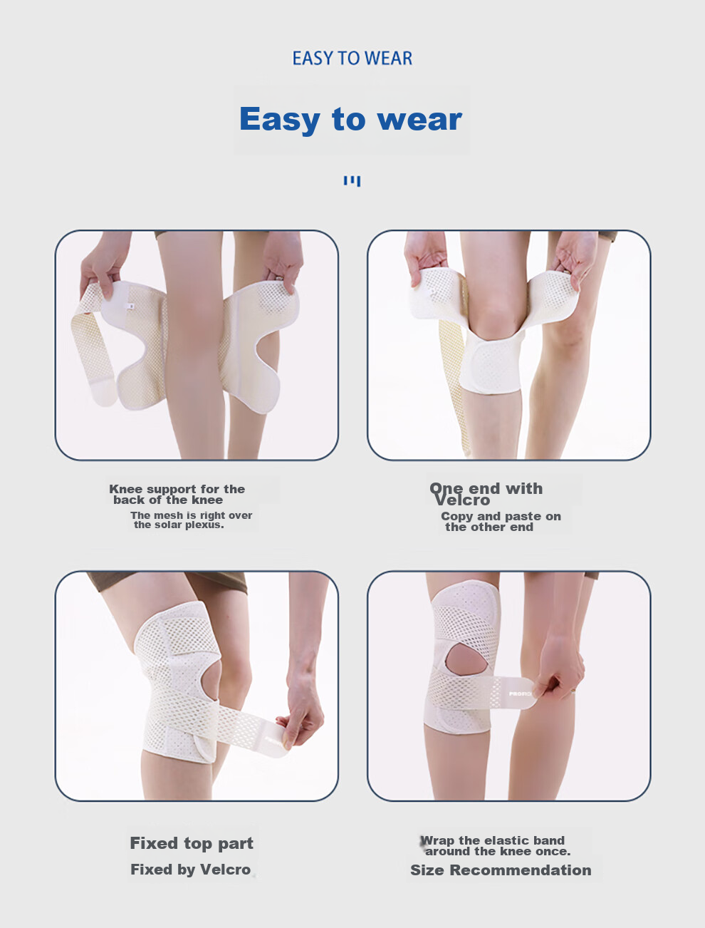 PROIRON Knee Brace, Summer Thin Style, for Sports Running, Meniscus Injury Protection, Patella Guard, One Pair, Size L 11