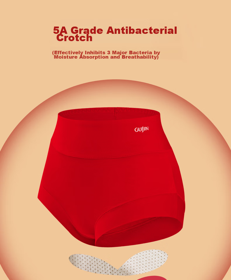 GUJIN [Women's Day Gift] Large Size High-Waist Tummy Control Underwear for Middle-Aged And Elderly Mothers 7