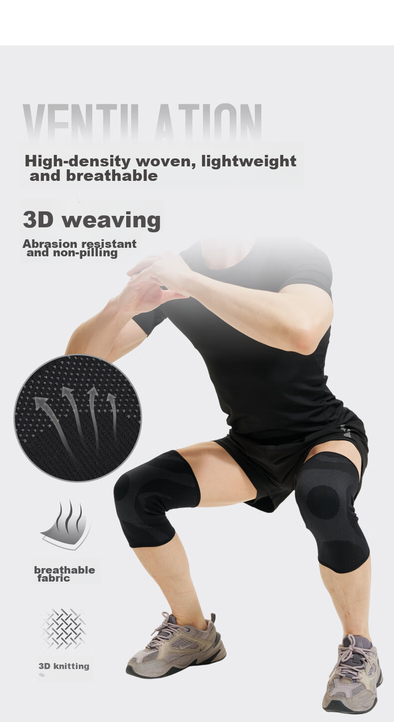 Mdikawe Knee Brace for Spring And Summer Sports, Meniscus, Basketball, Running, Patella-Specific for Men And Women, Badminton, Soccer, Hiking Protective Gear Size M 4