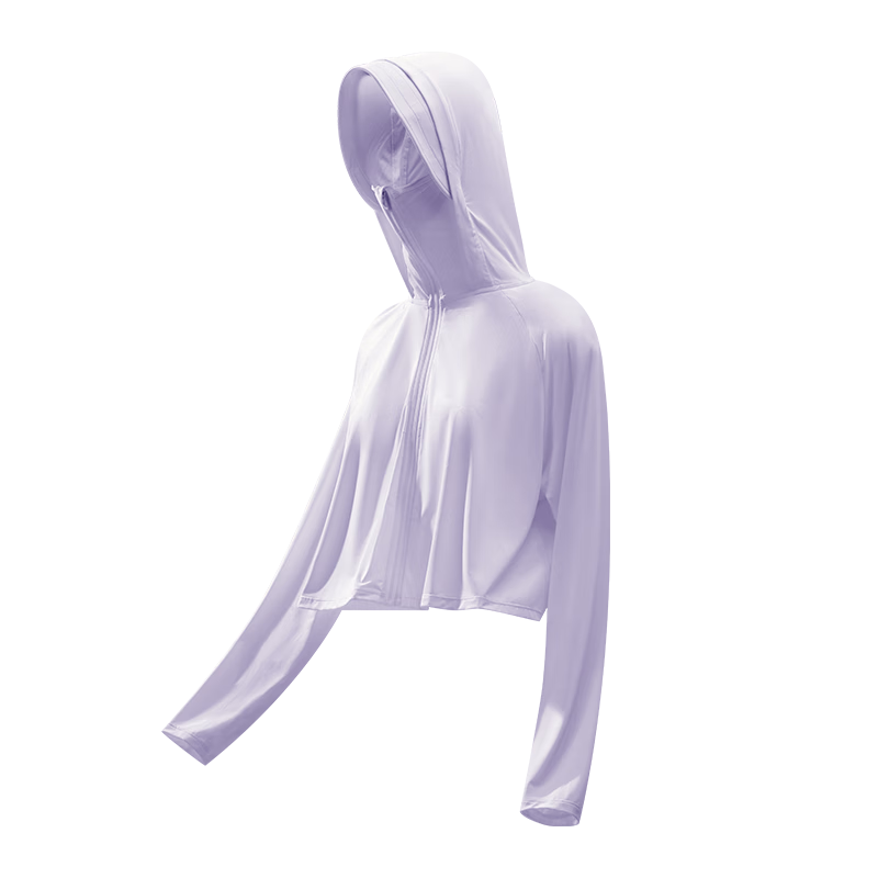 JD Jingzao High Elastic Breathable Women's Sunscreen Jacket UV Protection Summer 2026 New Ultra-thin Cape Style Haze Purple S