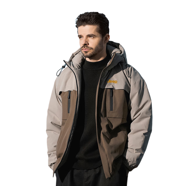 JEEP Men's Casual Thickened Warm Cotton Padded Jacket Winter 2025 New Graphene Windproof Cotton Coat