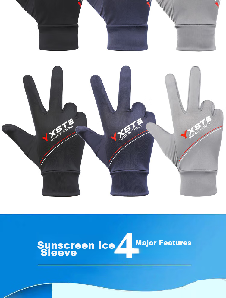 BIKEBROS Outdoor Cycling Gloves, Summer Thin, Non-Slip, Ice Silk, Driving, Fishing Gloves, Cycling Equipment, Two-Fingered 5