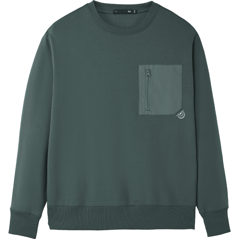 HLA Sweatshirt for Men, Spring 25 Light Business Aerospace Series, Round Neck, Slightly Elastic Long Sleeve for Me
