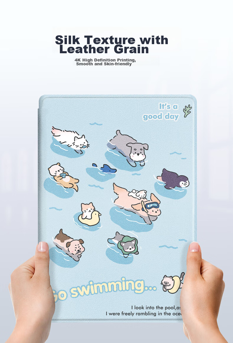 Asiwa Protective Case for Xiaomi Redmi Pad Pro 2024 Model, 12.1-Inch Xiaomi Tablet Cover, Cartoon Cute Full Protection Silicone Shockproof Smart Sleep/Wake Functio 2
