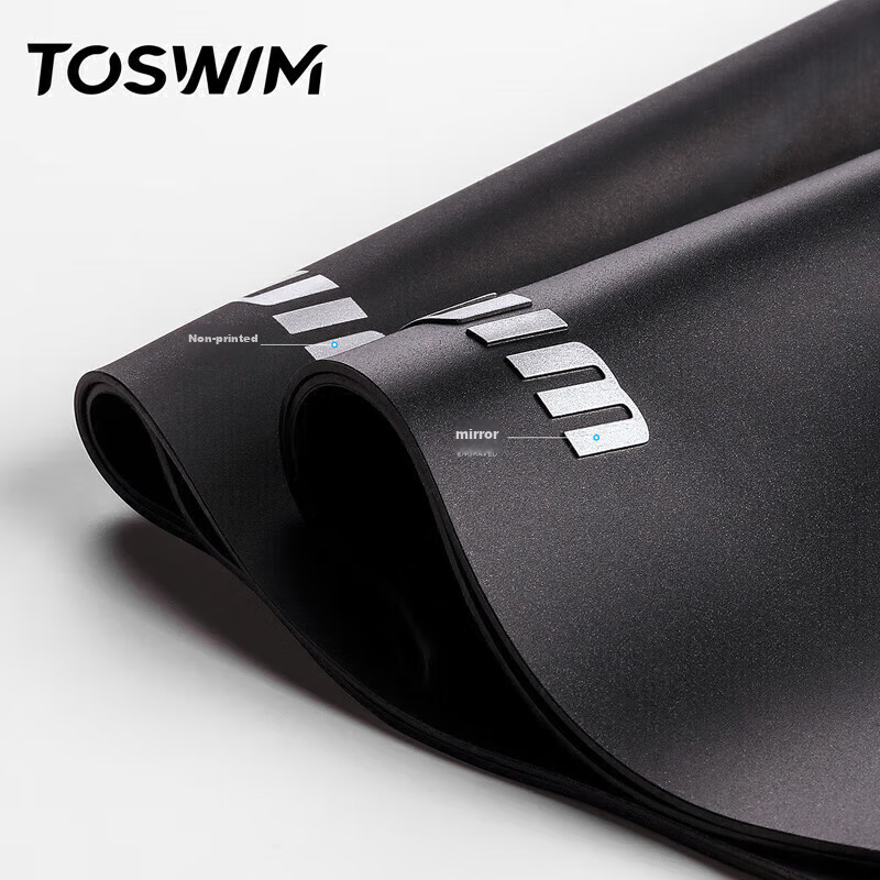 Шапочка для плавания TOSWIM, универсальная, из силикона, водонепроницаемая, с защитой ушей, черная