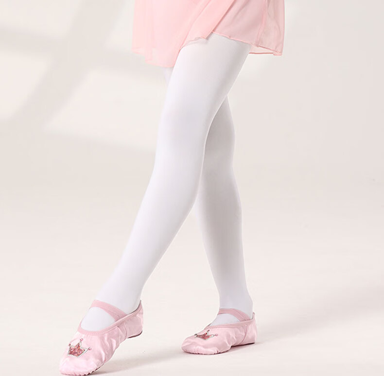 TIEJIAN Ballet Dance Tights, Children's Spring Thin Fleece Dance Socks, Adult Body Training And Dancing Leggings, Size L 10