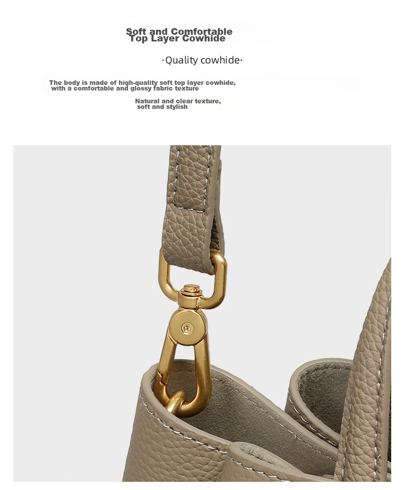 Viney Leather Handbag, Women's Crossbody Bag, Mom Bag, Light Luxury Shoulder Bag, Birthday And Mother's Day Gift, Practical Present for Mom 12