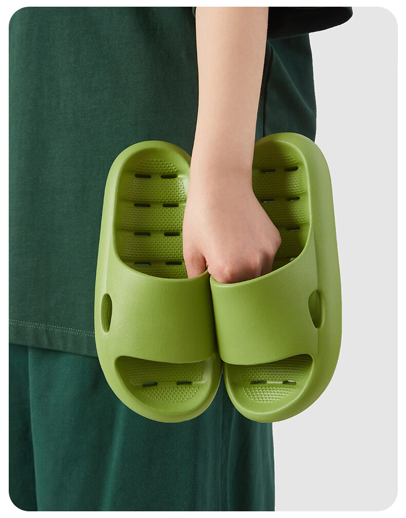 GUOLUOFEI Bathroom Water-Draining Slippers for Men And Women, Summer Hollow Thick-Soled Squishy Feeling Sandals for Women, 2188 Coffee Color, Size 40-41 8