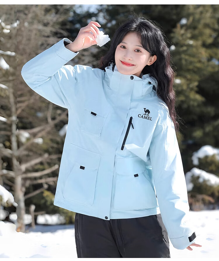 CAMEL [Rongyan] Outdoor Waterproof Down Liner Three-Proof Easy-Clean Cold-Resistant Warm Mountaineering Jacket M 3